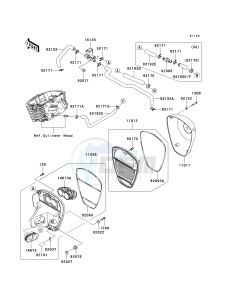 VN 900 D[VULCAN 900 CLASSIC LT] (6F-9F) D8F drawing AIR CLEANER