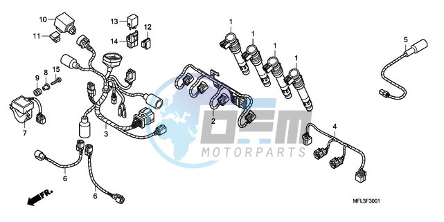 SUB HARNESS (CBR1000RR)