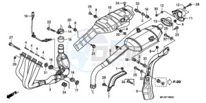 CBR600RR9 France - (F / CMF SPC) drawing EXHAUST MUFFLER