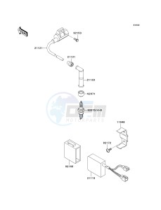 KLX300 A [KLX300R] (A10) A10 drawing IGNITION SYSTEM