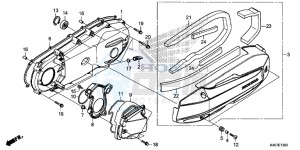 NSS125DF Forza 125 - NSS125D Europe Direct - (ED) drawing LEFT SIDE COVER