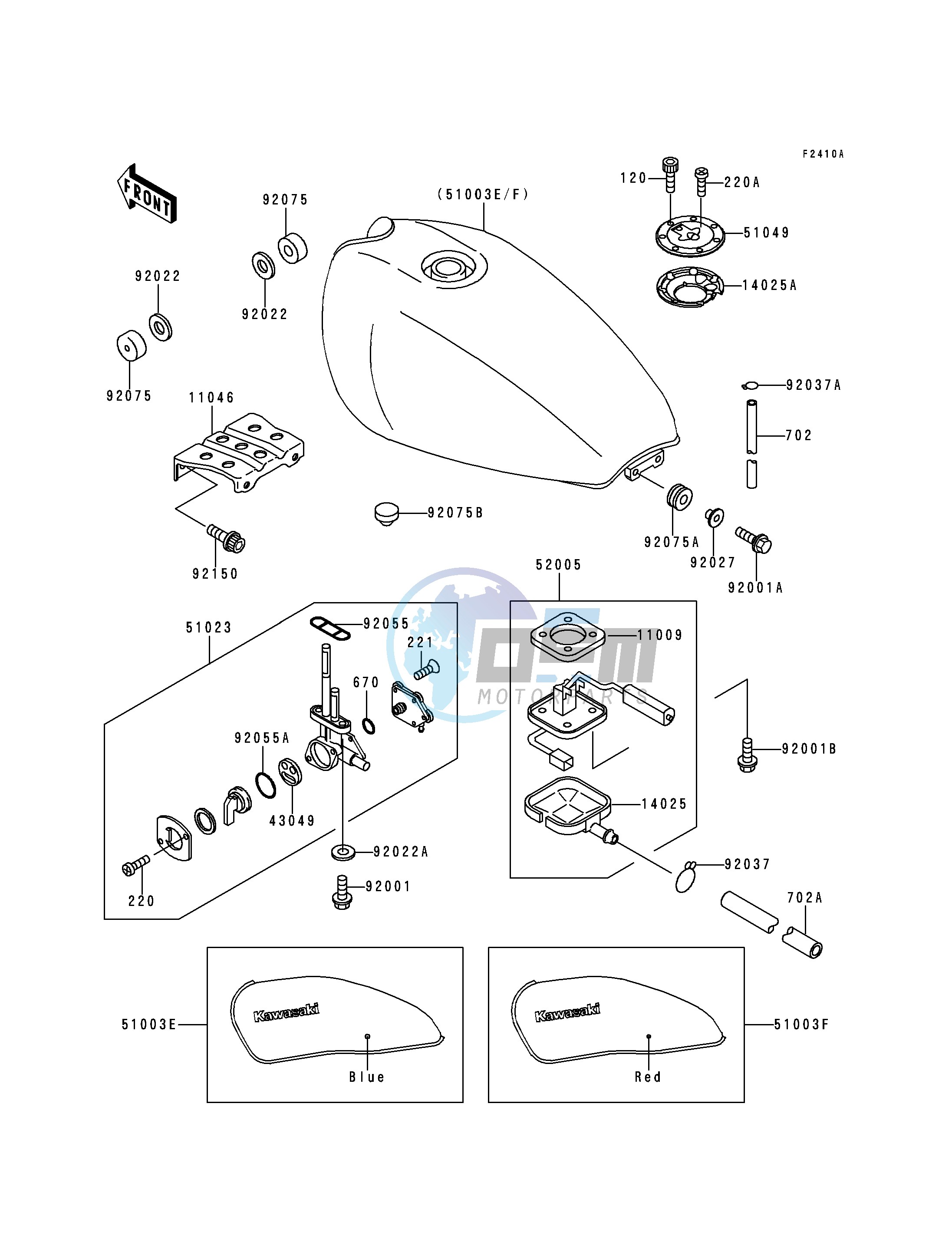 FUEL TANK-- ZR550-B3- -