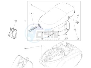 LX 125 4T 3V IGET NOABS E3-E4 (APAC) drawing Saddle/seats