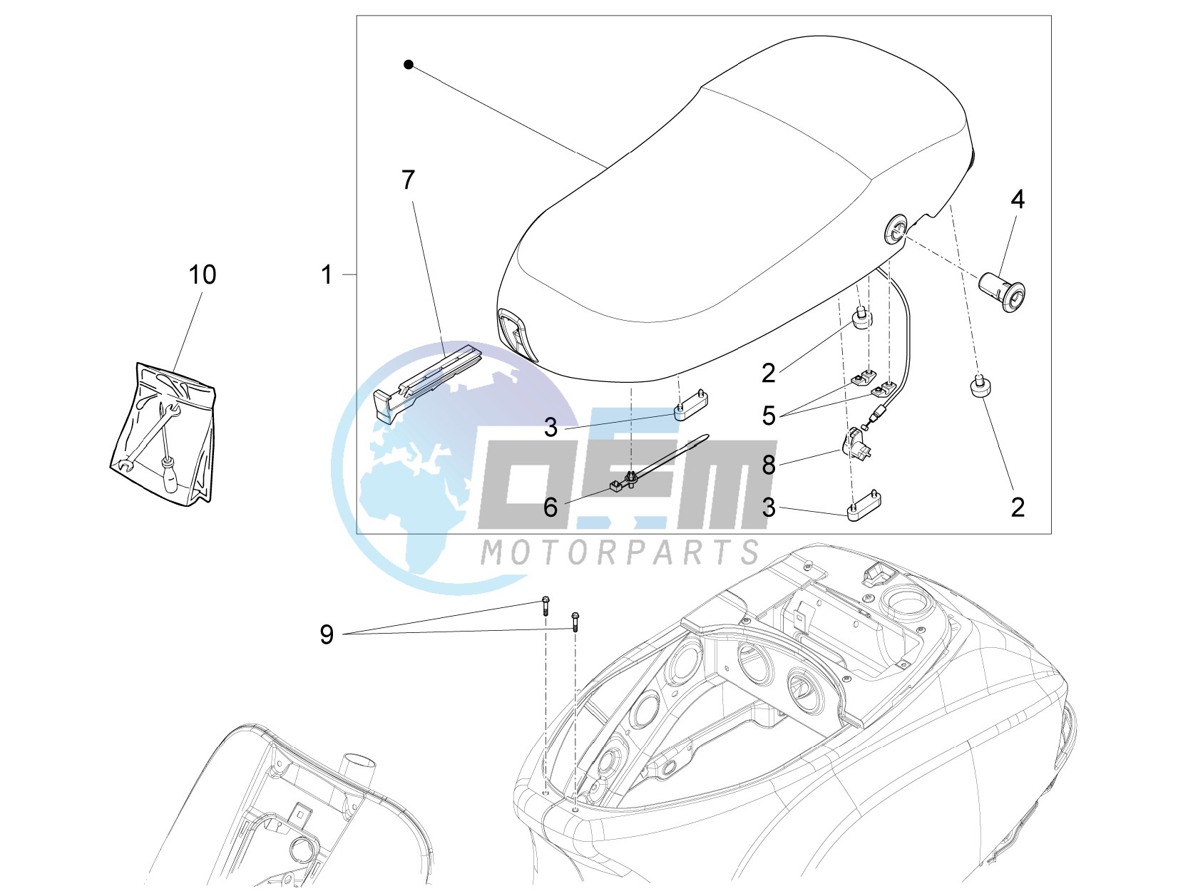 Saddle/seats