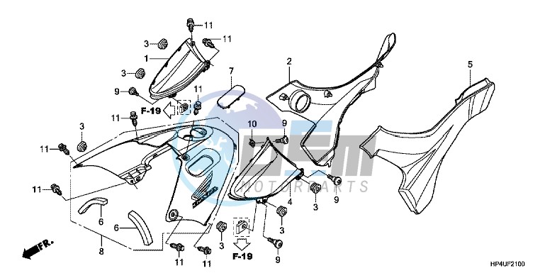 SIDE COVER/TANK COVER