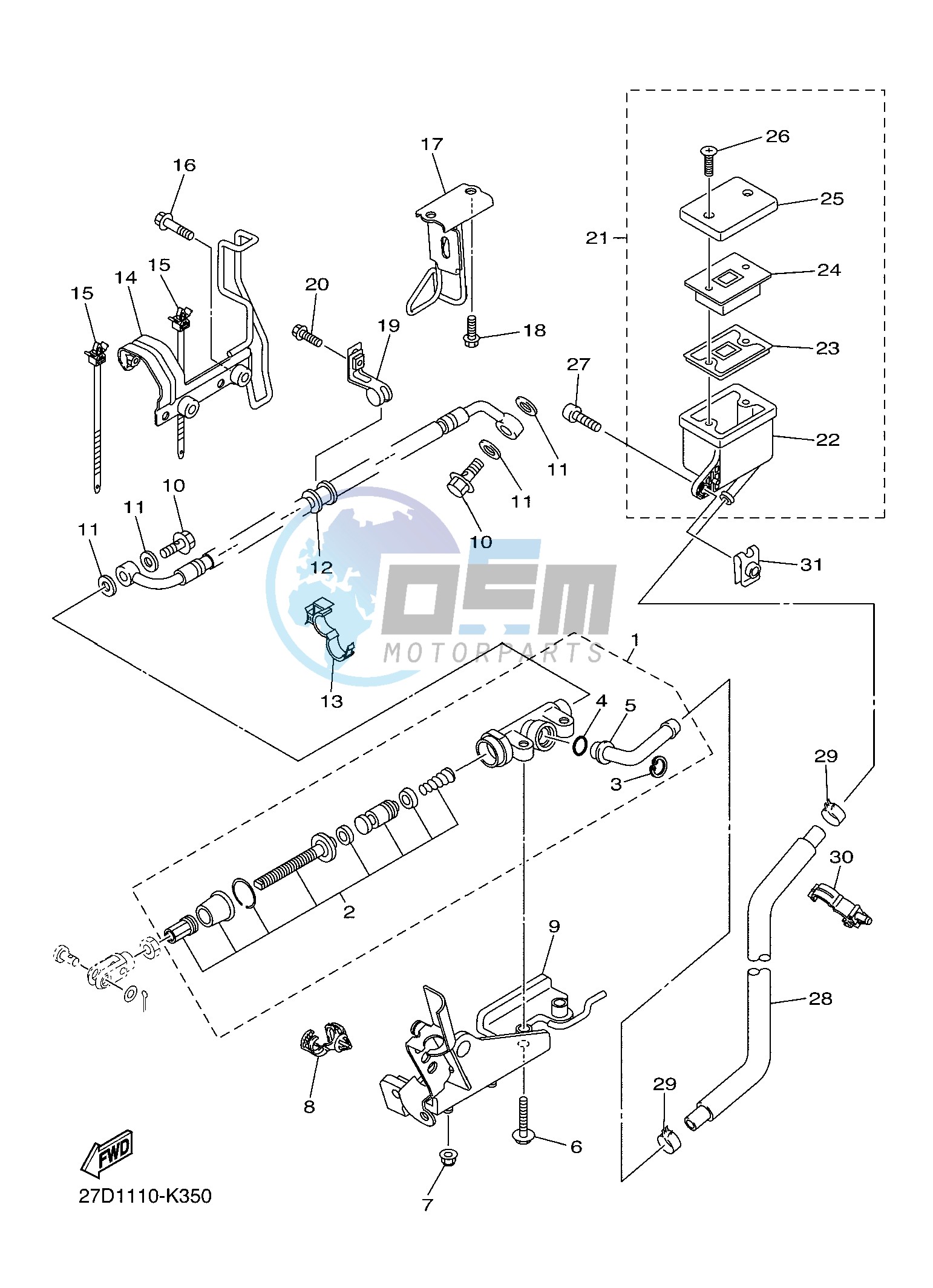 REAR MASTER CYLINDER