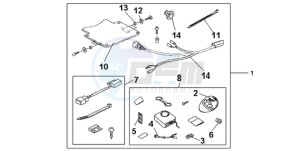 GL1800A NZ - (NZ) drawing SUBKIT ALARM ATT