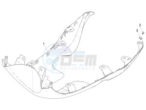 ZIP 50 4T 25 KMH NOABS E4 25kmh (EMEA) drawing Side cover - Spoiler