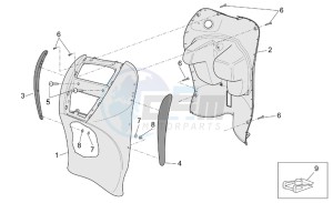 Scarabeo 50 4t 2v e2 drawing Front body III