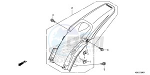 CRF150RBD CRF150RB Europe Direct - (ED) drawing REAR FENDER