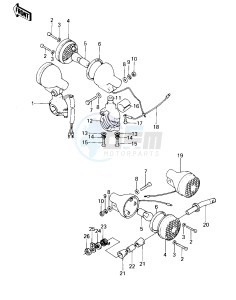 KE 100 A [KE100] (A9-A10) [KE100] drawing TURN SIGNALS -- KE100-A5_A6_A7_A8_A9- -