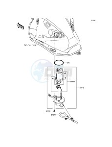 Z800 ABS ZR800DGF UF (UK FA) XX (EU ME A(FRICA) drawing Fuel Pump