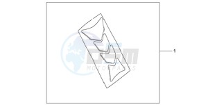 CB600FA9 UK - (E / ABS MKH) drawing TANK PAD HRC LOGO