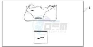 CBR600RRA Australia - (U) drawing INDOOR CYCLE COVER