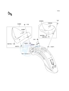 VN 1600 D [VULCAN 1600 NOMAD] (D6F-D8FA) D7F drawing SEAT