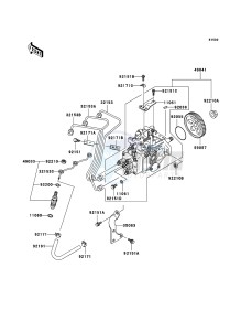 MULE 3010 DIESEL 4x4 KAF950B6F EU drawing Fuel Injection