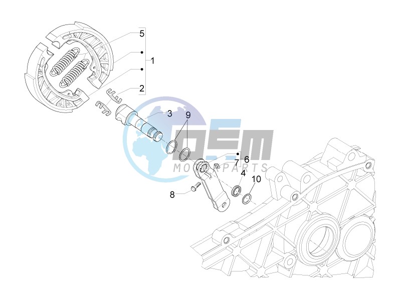 Rear brake - Brake jaw