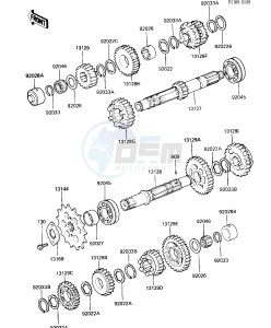 ZX 550 A [GPZ] (A1-A3) [GPZ] drawing TRANSMISSION