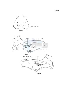 VERSYS KLE650A8F GB XX (EU ME A(FRICA) drawing Decals(Green)(Orange)(Gray)