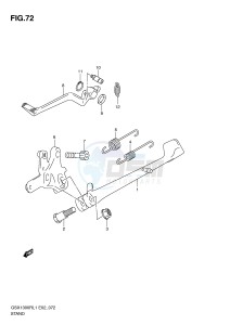 GSX1300R (E2) Hayabusa drawing STAND