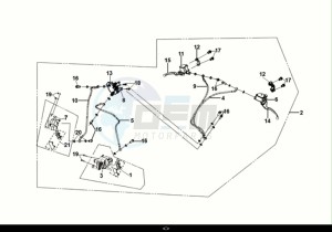 JET X 125I ABS (XH12WX-EU) (E5) (M1) drawing BRAKE SYSTEM ASSY