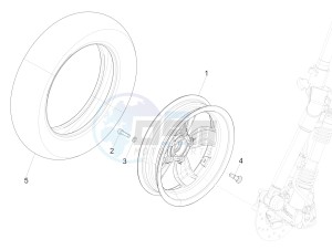 150 4T 3V ie Primavera (APAC) drawing Front wheel