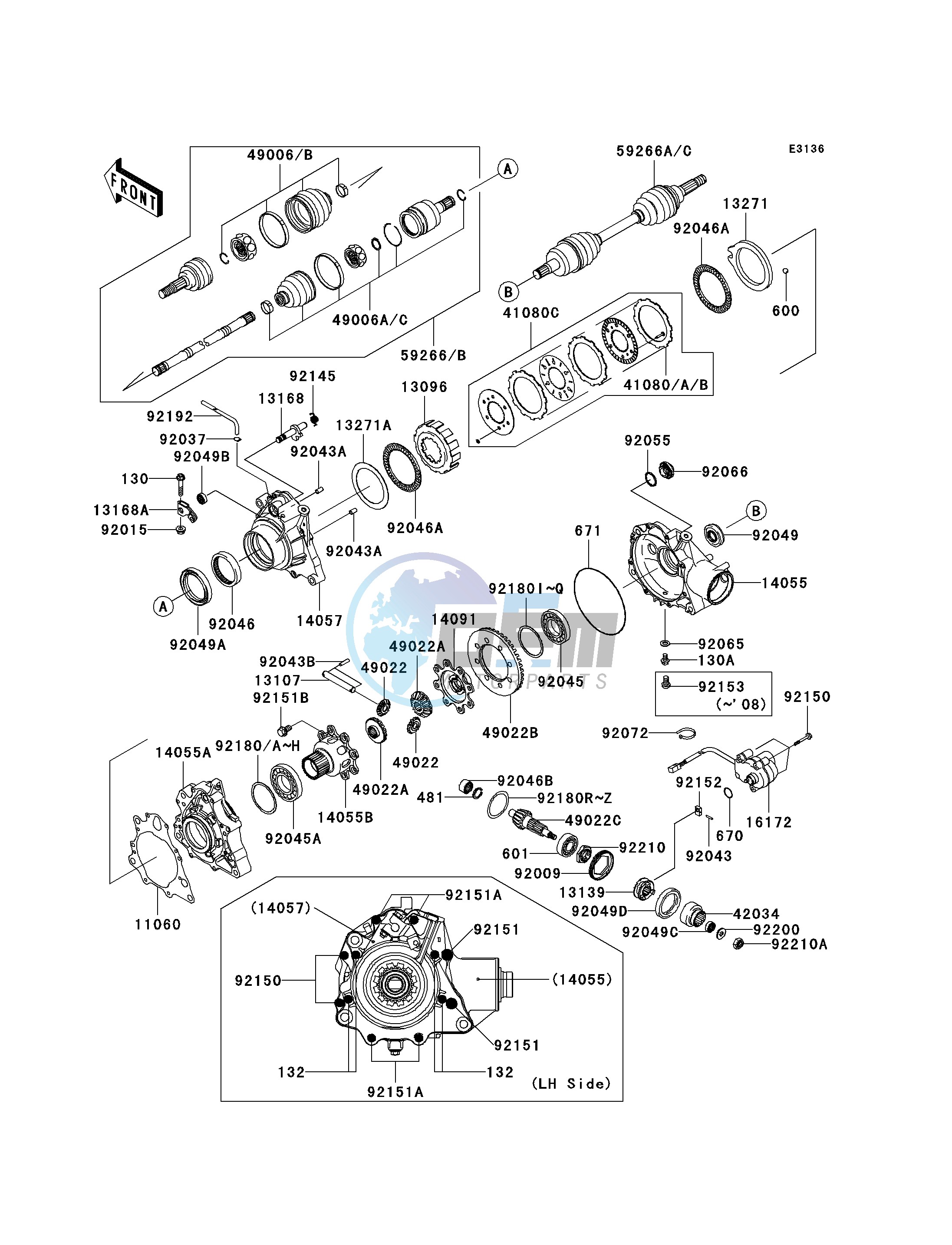 DRIVE SHAFT-FRONT