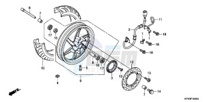 SH300C drawing FRONT WHEEL