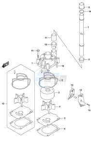 DF 250 drawing Water Pump