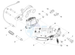 V7 III Special 750 e4 (EMEA) drawing Rear master cylinder