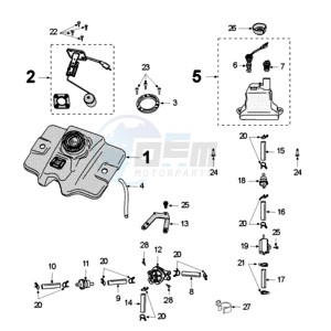 FIGHT 4 50 2T PURE drawing TANK AND FUEL PUMP