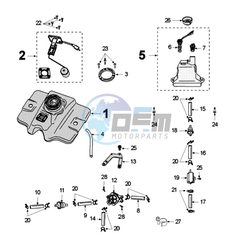 TANK AND FUEL PUMP