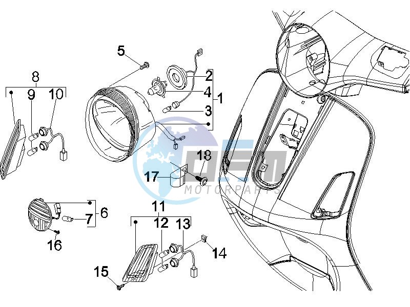 Head lights - Turn signal lamps