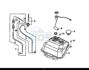 JET 4 50cc (AD05W8-EU) (E4) (L8) drawing FUEL TANK