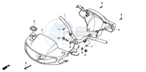 SK50M drawing STEERING HANDLE/ HANDLE COVER (2)