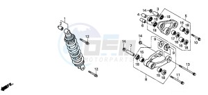 NSR125R drawing REAR CUSHION