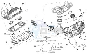 Shiver 750 GT drawing Air box