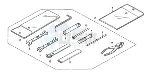 NSR125F drawing TOOLS