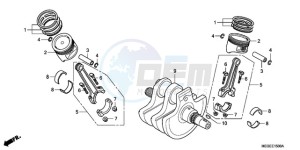 VT750CA9 KO / MK ST drawing CRANKSHAFT