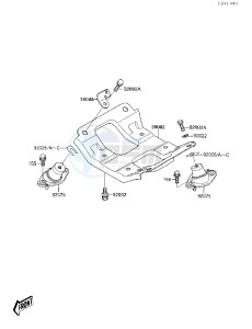 JS 650 A [650 SX] (A1) [650 SX] drawing ENGINE MOUNT