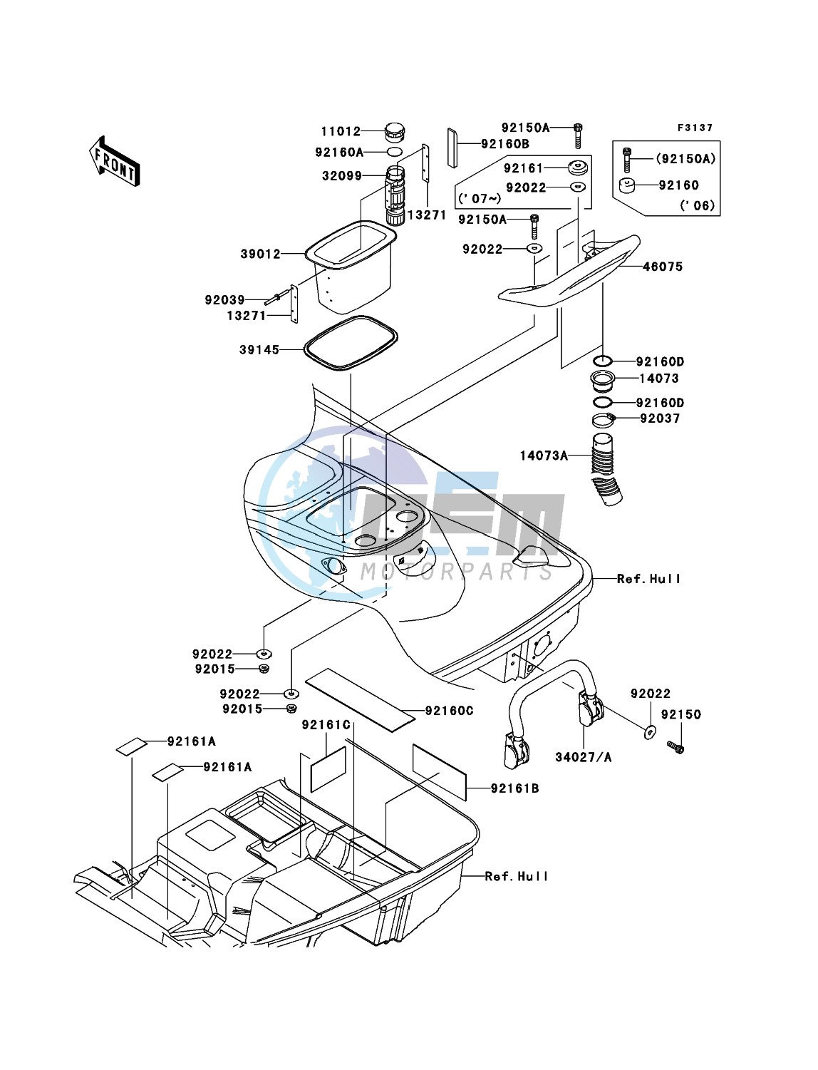 Hull Rear Fittings