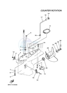 LF250TXR drawing PROPELLER-HOUSING-AND-TRANSMISSION-4