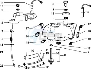 Diesis 50 drawing Fuel tank - Oil tank