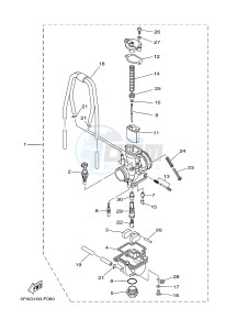 YZ85LW (1SPK) drawing CARBURETOR