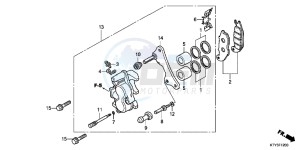 CBR125RWB CBR125RW E drawing FRONT BRAKE CALIPER