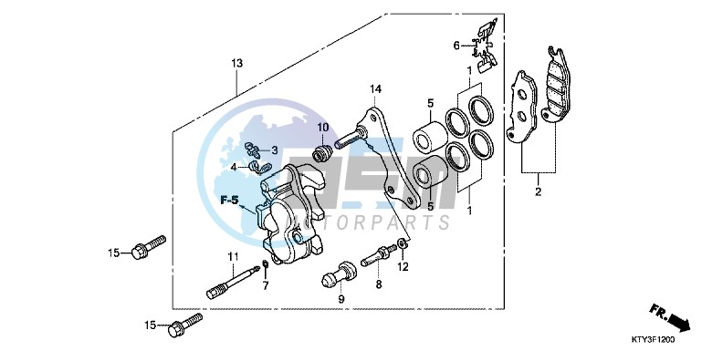 FRONT BRAKE CALIPER