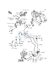 ER-6F_ABS EX650FEF XX (EU ME A(FRICA) drawing Brake Piping