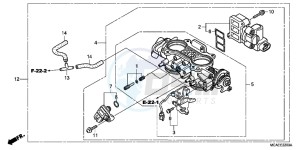 GL1800F GoldWing - GL1800-F 2ED - (2ED) drawing THROTTLE BODY