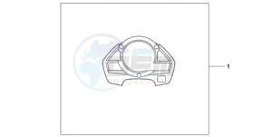 CB600FA39 France - (F / ABS CMF ST 25K) drawing METER PANEL