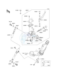 EX250 J [NINJA 250R] (J8F-J9FA) J8F drawing FRONT MASTER CYLINDER